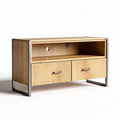 Wooden sideboard with three drawers and two cabinets for storage 120 x 40 x 70cm